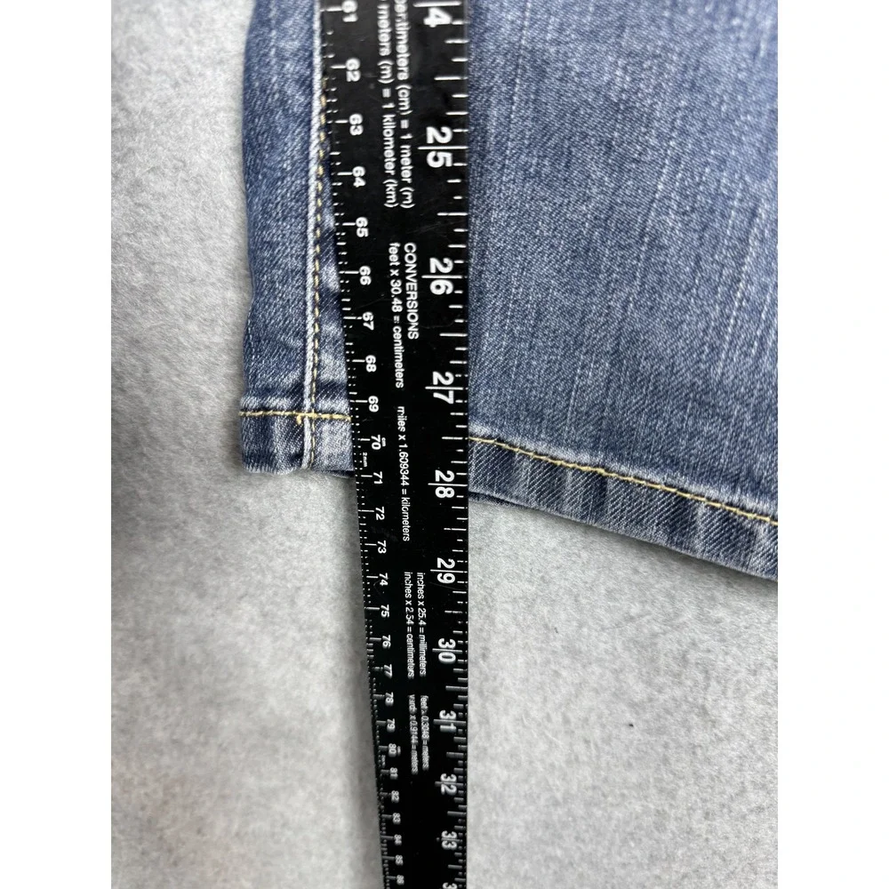 Chicos Platinum Denim Jeans Womens Chicos Sz‎ 1 (US 8) Short Blue Ultimate Fit